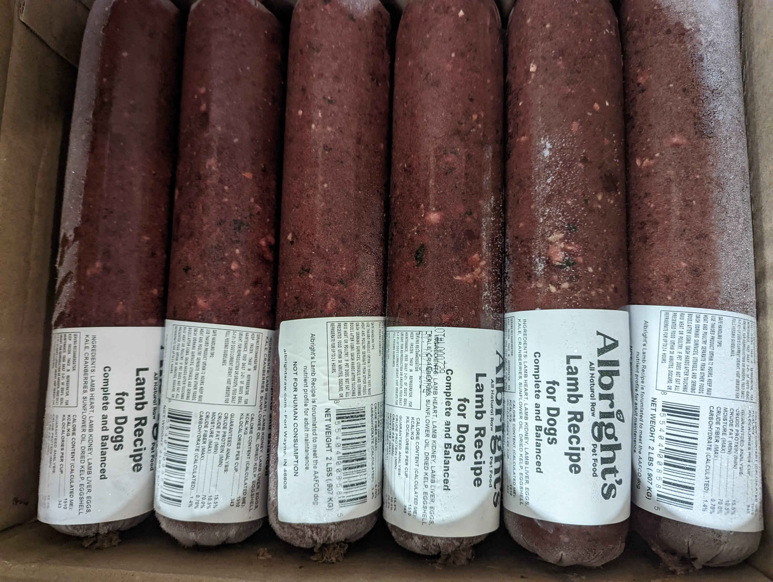 Albrights LAMB complete -36lb case